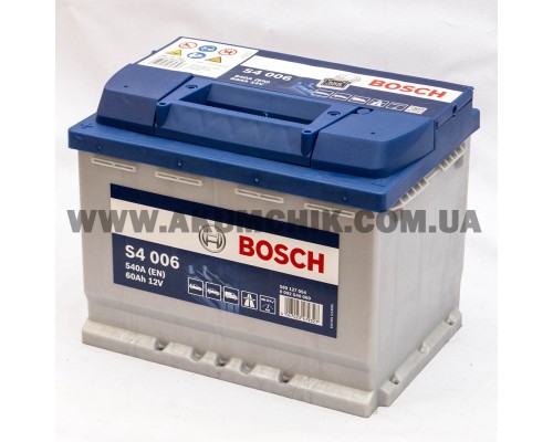 Акумулятор автомобільний 60Ah-12v Bosch S4006 (242х175х190), L, EN540