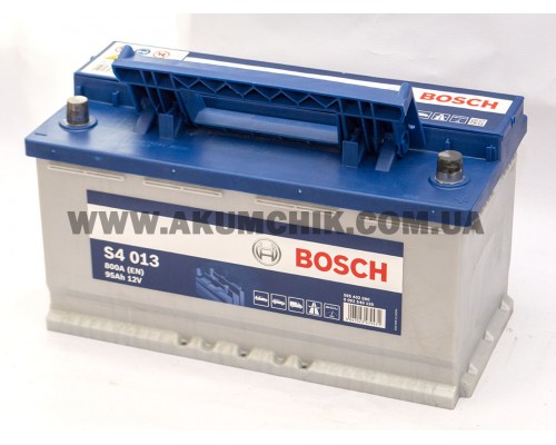 Акумулятор автомобільний 95Ah-12v Bosch S4013 (353х175х190), R, EN800