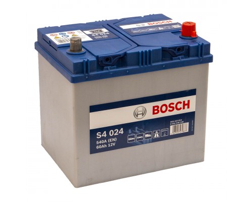 Акумулятор автомобільний 60Ah-12v Bosch S4024 Asia (232х173х225), R, EN540