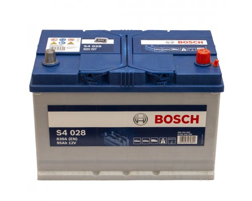 Акумулятор автомобільний 95Ah-12v Bosch S4028 Asia (306х173х225), R, EN830