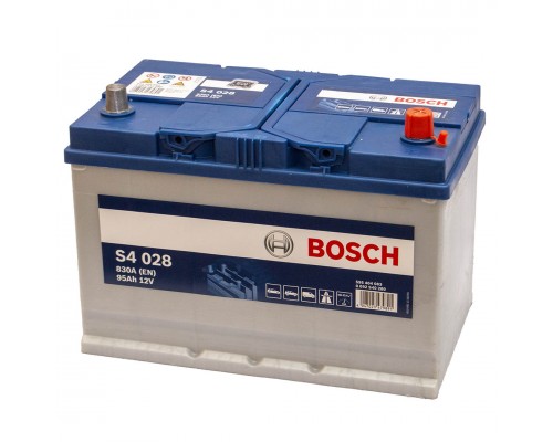 Акумулятор автомобільний 95Ah-12v Bosch S4028 Asia (306х173х225), R, EN830