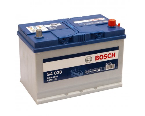 Акумулятор автомобільний 95Ah-12v Bosch S4028 Asia (306х173х225), R, EN830