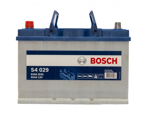 Акумулятор автомобільний 95Ah-12v Bosch S4029 Asia (306х173х225), L, EN830