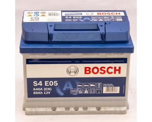 Акумулятор автомобільний 60Ah-12v Bosch EFB S4E05 (242х175х190) Start Stop, R, EN640