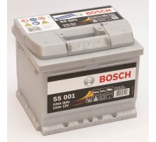 Акумулятор автомобільний 52Ah-12v Bosch S5001 (207х175х175), R, EN520