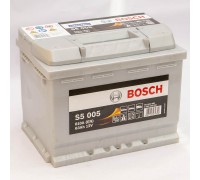 Аккумулятор автомобильный 63Ah-12v Bosch S5005 (242х175х190), R, EN630