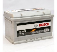 Акумулятор автомобільний 74Ah-12v Bosch S5007 (278х175х175) низький, R, EN750 