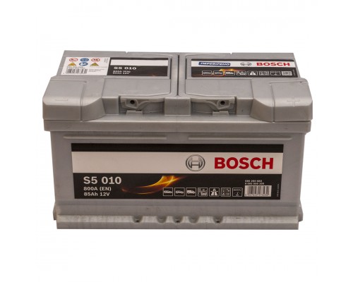 Акумулятор автомобільний 85Ah-12v Bosch S5010 (315х175х175) низький, R, EN800