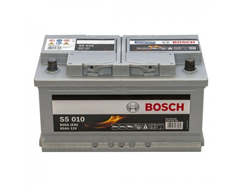 Акумулятор автомобільний 85Ah-12v Bosch S5010 (315х175х175) низький, R, EN800