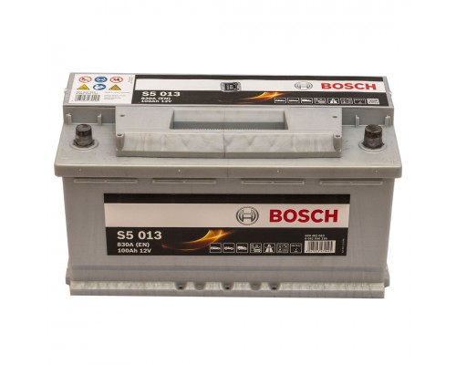 Акумулятор автомобільний 100Ah-12v Bosch S5013 (353х175х190), R, EN830