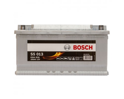 Акумулятор автомобільний 100Ah-12v Bosch S5013 (353х175х190), R, EN830