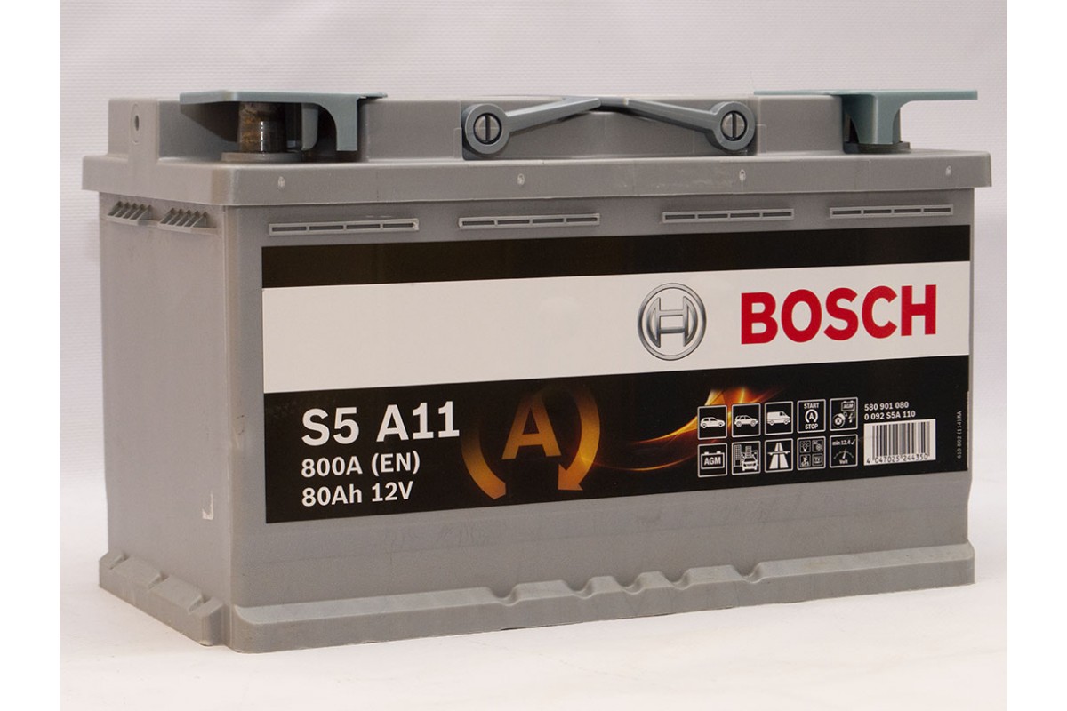 Купить аккумулятор Bosch S5A08 AGM 70Ah EN760A R+