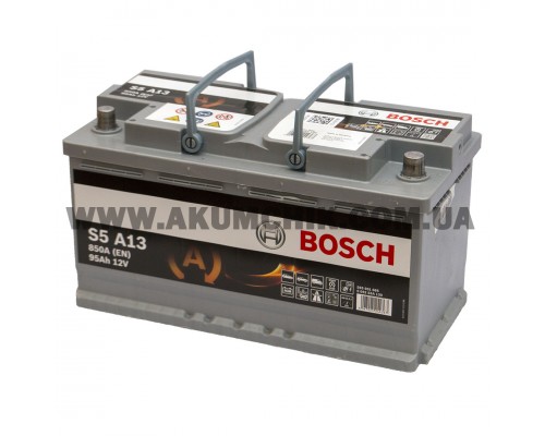 Акумулятор автомобільний 95Ah-12v Bosch AGM S5A13 (353х175х190) Start Stop, R, EN850