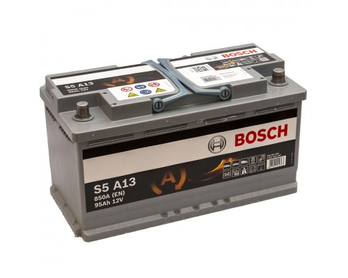 Акумулятор автомобільний 95Ah-12v Bosch AGM S5A13 (353х175х190) Start Stop, R, EN850