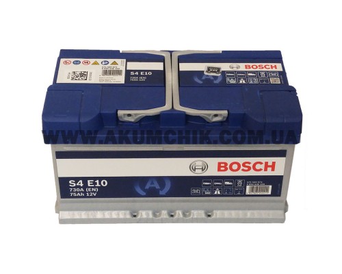Акумулятор автомобільний 75Ah-12v Bosch EFB S4E10 (315х175х175) Start Stop, R, EN730
