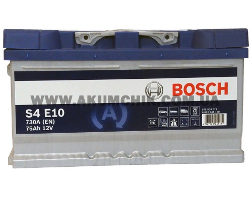 Акумулятор автомобільний 75Ah-12v Bosch EFB S4E10 (315х175х175) Start Stop, R, EN730