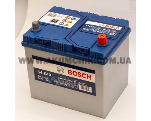 Акумулятор автомобільний 65Ah-12v Bosch EFB S4E40 (232х173х225) Asia Start Stop, R, EN650