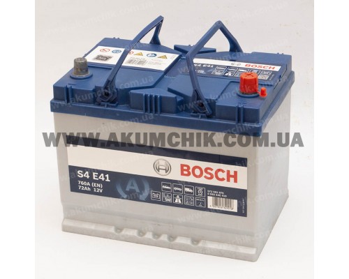 Акумулятор автомобільний 72Ah-12v Bosch EFB S4E41 (260х175х225) Asia Start Stop, R, EN760