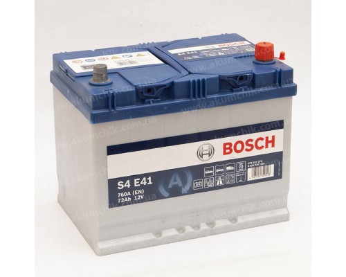 Акумулятор автомобільний 72Ah-12v Bosch EFB S4E41 (260х175х225) Asia Start Stop, R, EN760