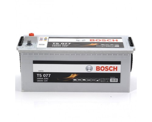 Акумулятор автомобільний 180Ah-12v BOSCH (T5077) (513x223x223),L, EN1100