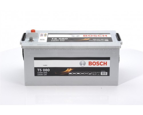 Акумулятор автомобільний 225Ah-12v BOSCH (T5080) (518x276x240),L, EN1250