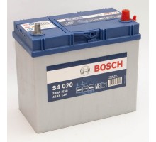 Аккумулятор автомобильный 45Ah-12v Bosch S4020 Asia (238х129х227) тонкие клеммы, R, EN330