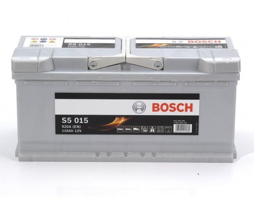 Акумулятор автомобільний 110Ah-12v Bosch S5015 (393х175х190), R, EN920