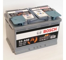 Акумулятор автомобільний 70Ah-12v Bosch AGM S5A08 (278х175х190) Start Stop, R, EN760