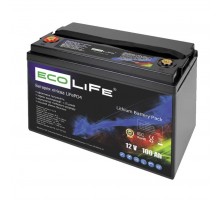 Акумуляторна батарея літій-залізо фосфатна (LiFePO4) EcoLife LF12-100, 12В, 100Аг