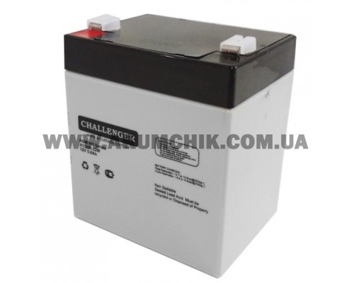 Акумуляторна батарея Challenger A12HR-22W, 12В, 5,5Ач, AGM A12HR-22W