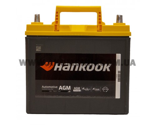 Акумулятор автомобільний 45Ah-12v Hankook AGM Asia (234х127х220) Start Stop, R, EN370  3042