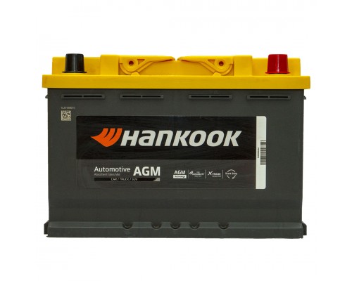 Акумулятор автомобільний 70Ah-12v Hankook AGM 5720 (278х175х190) Start Stop, R, EN760  0194