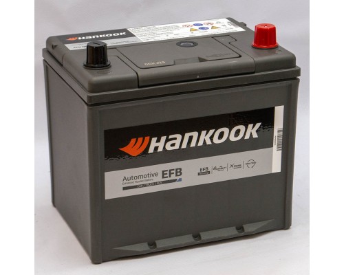Акумулятор автомобільний 65Ah-12v Hankook EFB Asia Q85(90D23L) (232х175х225) Start Stop, R, SAE670 0510