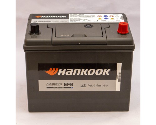 Акумулятор автомобільний 68Ah-12v Hankook EFB Asia S95(100D26L) (261х175х220) Start Stop, R, SAE730 3451