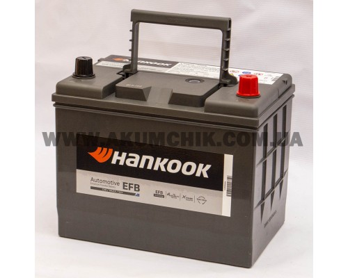 Акумулятор автомобільний 68Ah-12v Hankook EFB Asia S95(100D26L) (261х175х220) Start Stop, R, SAE730 3451