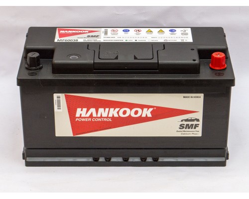 Акумулятор автомобільний 100Ah-12v Hankook SMF 60038 (353х175х190), R, EN850 3159