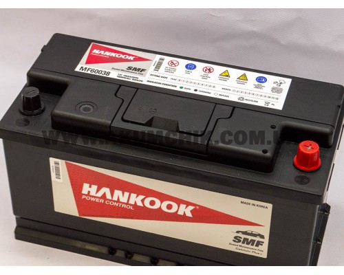 Акумулятор автомобільний 100Ah-12v Hankook SMF 60038 (353х175х190), R, EN850 3159