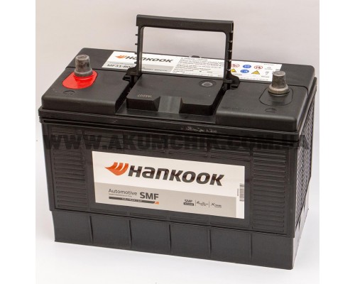Акумулятор автомобільний 105Ah-12v Hankook MF31-800 (303х175х220) SMF Asia, Center, CCA800