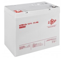 Акумулятор гелевий LogicPower LPM-GL12-55 AH, 12В, 55Аг