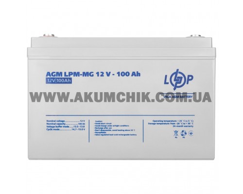 Акумулятор мультигелевий LogicPower LPM-MG 12V - 100 Ah