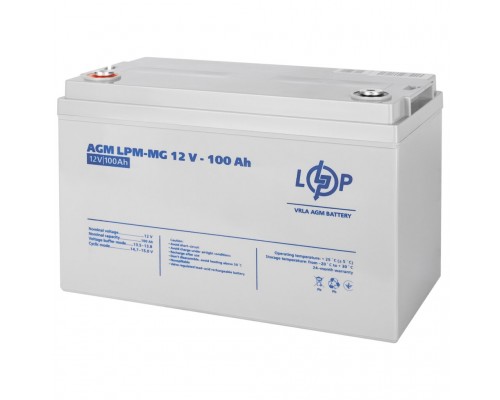 Аккумулятор мультигелевый LogicPower LPM-MG 12V - 100 Ah, 12В, 100Ач