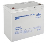 Аккумулятор мультигелевый LogicPower LPM-MG 12V - 55 Ah, 12В, 55Ач