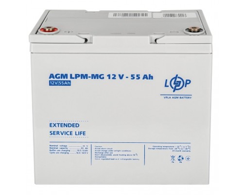 Акумулятор мультигелевий LogicPower LPM-MG 12V - 55 Ah