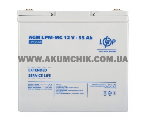 Акумулятор мультигелевий LogicPower LPM-MG 12V - 55 Ah