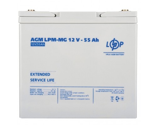 Акумулятор мультигелевий LogicPower LPM-MG 12V - 55 Ah
