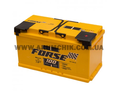 Акумулятор автомобільний 100Ah-12V Forse (353х175х190), R, EN850 3137