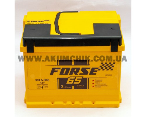 Акумулятор автомобільний 65Ah-12V Forse (242х175х190), R, EN640 3122