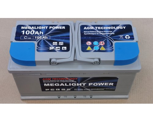 Аккумуляторна батарея MONBAT Megalight Power 12V 100Ah AGM