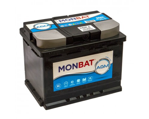 Акумулятор автомобільний 60Ah-12v Monbat AGM (278х175х190) Start Stop, R, EN560  3660