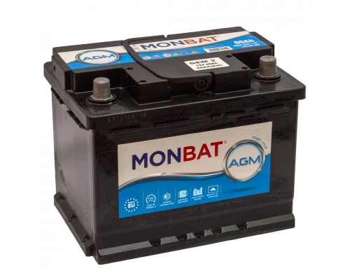 Акумулятор автомобільний 60Ah-12v Monbat AGM (278х175х190) Start Stop, R, EN560  3660